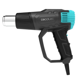 Cecotec Hell Gun 9500 Vision Pistola de Calor - 2000W - Pantalla Digital - Temperatura Regulable de 50ºC a 600ºC - Cabezales