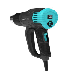 Cecotec Hell Gun 9500 Vision Pistola de Calor - 2000W - Pantalla Digital - Temperatura Regulable de 50ºC a 600ºC - Cabezales