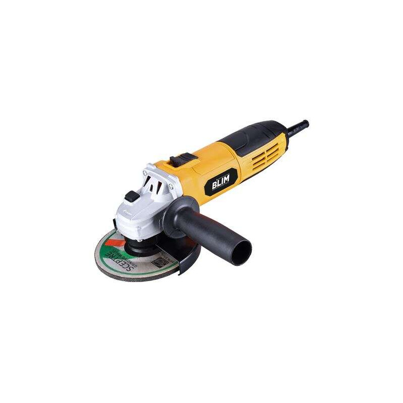 Blim Radial 125mm - Potencia 750W - Diseño Ergonomico - Empuñadura Multiposicion - Proteccion Antichispas - Boton de Bloqueo
