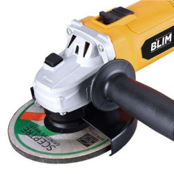 Blim Radial 125mm - Potencia 750W - Diseño Ergonomico - Empuñadura Multiposicion - Proteccion Antichispas - Boton de Bloqueo