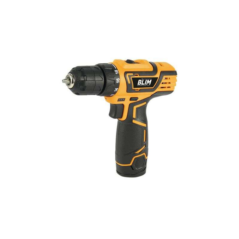 Blim Taladro a Bateria 12V 1.5Ah - 28Nm Par Maximo - 2 Velocidades 0-400/0-1500rpm - Color Amarillo