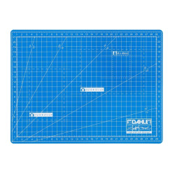 Dahle 10690 Plancha de Corte A4 22x30cm - 5 Capas con Nucleo Resistente al Corte - Lineas de Orientacion - Color Azul