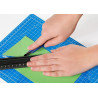 Dahle 10690 Plancha de Corte A4 22x30cm - 5 Capas con Nucleo Resistente al Corte - Lineas de Orientacion - Color Azul