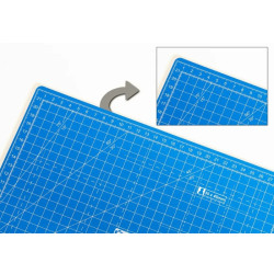 Dahle 10690 Plancha de Corte A4 22x30cm - 5 Capas con Nucleo Resistente al Corte - Lineas de Orientacion - Color Azul