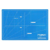 Dahle 10691 Plancha de Corte A3 30x45cm - 5 Capas con Nucleo Resistente al Corte - Lineas de Orientacion - Color Azul
