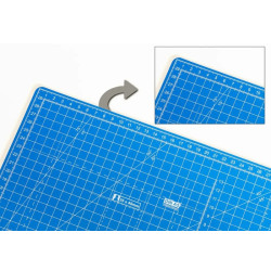 Dahle 10691 Plancha de Corte A3 30x45cm - 5 Capas con Nucleo Resistente al Corte - Lineas de Orientacion - Color Azul
