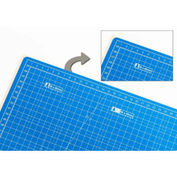 Dahle 10693 Plancha de Corte A1 60x90cm - 5 Capas con Nucleo Resistente al Corte - Lineas de Orientacion - Color Azul