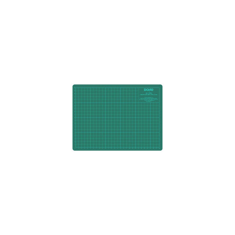 Dohe Plancha de Corte PVC 3mm A4 - Superficie Autocicatrizante - Cuadricula Impresa Metrica