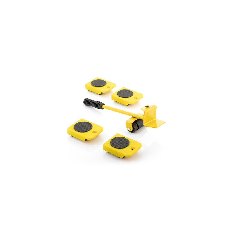 HeavEasy Herramienta de Elevacion y Transporte de Cargas hasta 200kg - Ruedas 360º - Mango Antideslizante - Multifuncion