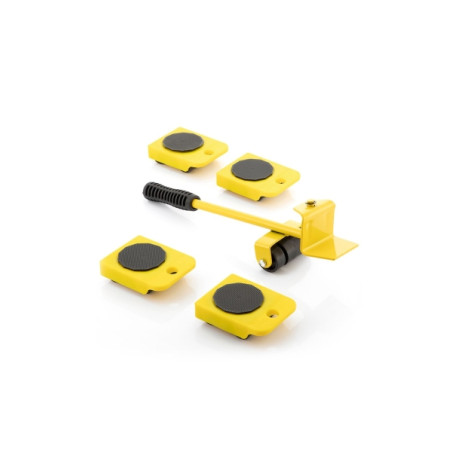 HeavEasy Herramienta de Elevacion y Transporte de Cargas hasta 200kg - Ruedas 360º - Mango Antideslizante - Multifuncion