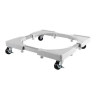 Soporte/Base Ajustable con Ruedas para Nevera y Lavadoras - Color Blanco Cromad