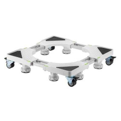 Soporte/Base Ajustable Serie PRO con Ruedas para Nevera y Lavadoras - Color Blanco Cromad