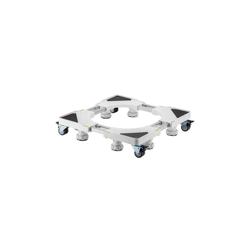 Soporte/Base Ajustable Serie PRO con Ruedas para Nevera y Lavadoras - Color Blanco Cromad