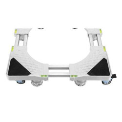 Soporte/Base Ajustable Serie PRO con Ruedas para Nevera y Lavadoras - Color Blanco Cromad