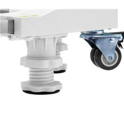 Soporte/Base Ajustable Serie PRO con Ruedas para Nevera y Lavadoras - Color Blanco Cromad