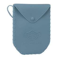 Expositor de Porta Mascarillas de Silicona - 140x110x1.5 mm - Textura Suave - 18 Fundas de Diferentes Colores - Cierre de Boton