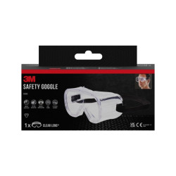 Classic Gafas de Seguridad - Ventilacion Indirecta - Lente Incolora - Uso con Gafas Graduadas - Goma Ajustable