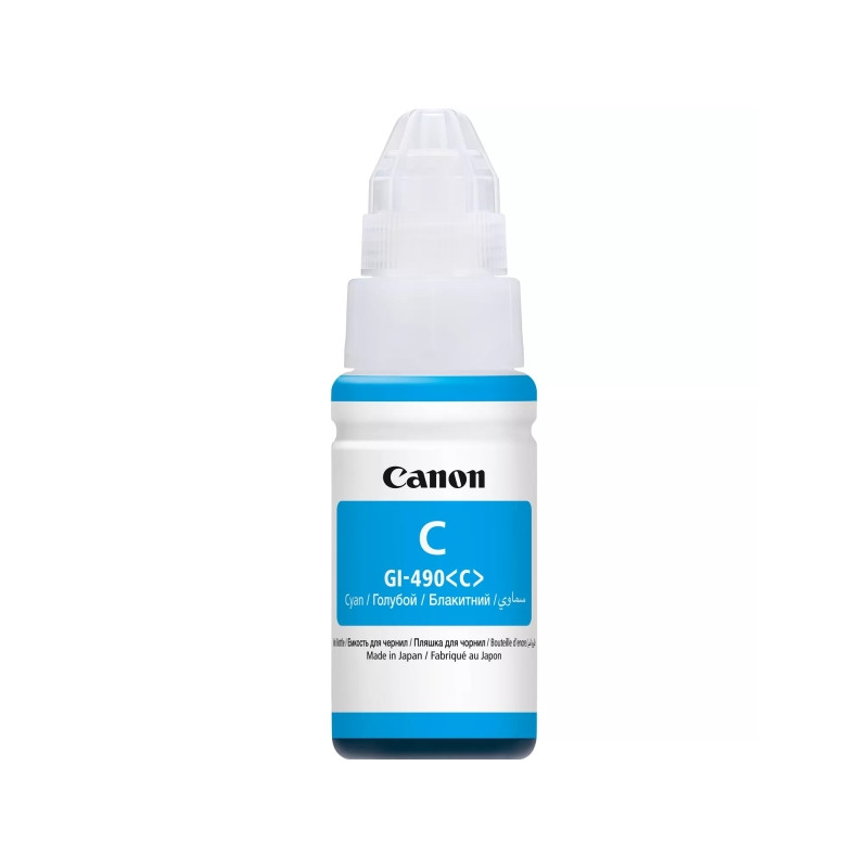 GI490 Cyan Botella de Tinta CANON Original - GI490C/0664C001