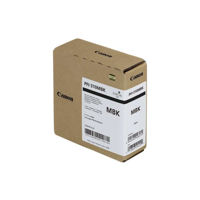 PFI310 Negro Mate Cartucho de Tinta CANON Original - 2358C001/PFI-310MBK