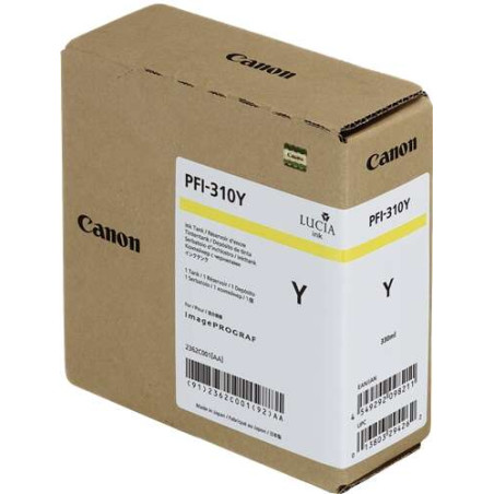 PFI310 Amarillo Cartucho de Tinta CANON Original - 2362C001/PFI-310Y