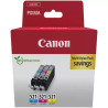 CLI521 Pack de 3 Cartuchos de Tinta CANON Original - Cian, Magenta, Amarillo - 2934B015/2934B010
