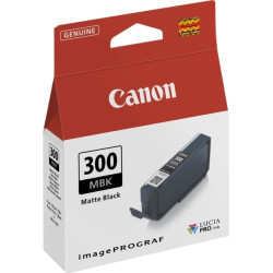 PFI300 Negro Mate Cartucho de Tinta CANON Original - 4192C001/PFI-300MBK
