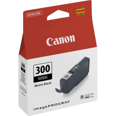 PFI300 Negro Mate Cartucho de Tinta CANON Original - 4192C001/PFI-300MBK