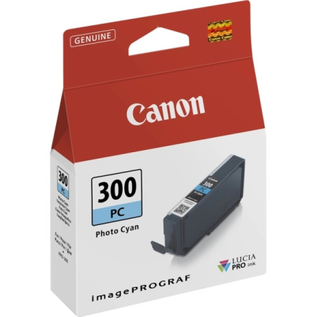 PFI300 Cyan Photo Cartucho de Tinta CANON Original - 4197C001/PFI-300PC