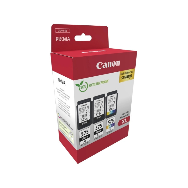 PG575XL/CL576XL Multipack de 3 Cartuchos de Tinta CANON Original - 5437C004