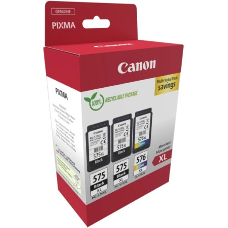 PG575XL/CL576XL Multipack de 3 Cartuchos de Tinta CANON Original - 5437C004