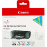 PGI72 Pack de 5 Cartuchos de Tinta CANON Original - Negro Photo, Gris, Magenta Photo, Cyan Photo, Optimizador - 6403B007