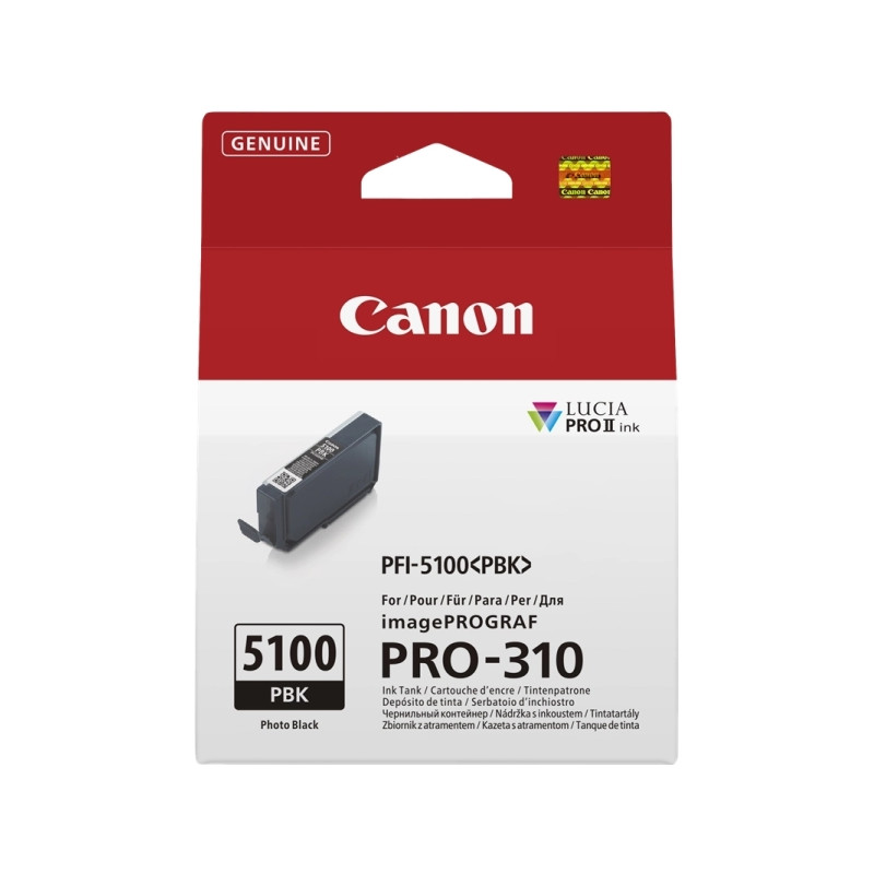 PFI5100 Negro Photo Cartucho de Tinta CANON Original - 6952C001/PFI-5100PBK