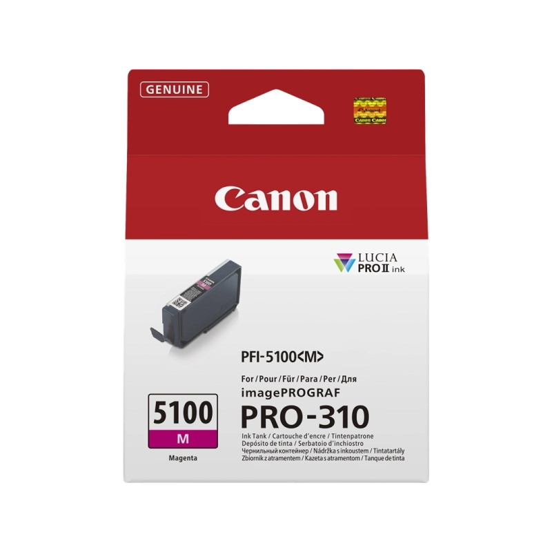 PFI5100 Magenta Cartucho de Tinta CANON Original - 6954C001/PFI-5100M