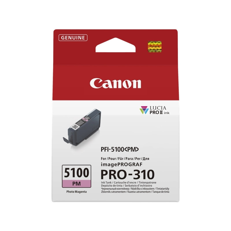 PFI5100 Magenta Photo Cartucho de Tinta CANON Original - 6957C001/PFI-5100PM