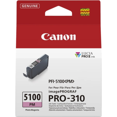 PFI5100 Magenta Photo Cartucho de Tinta CANON Original - 6957C001/PFI-5100PM