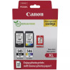 PG545XL Negro + CL546XL Color Pack de 2 Cartuchos de Tinta Originales + 50 Hojas de Papel Fotografico CANON - 8286B011/8286B006
