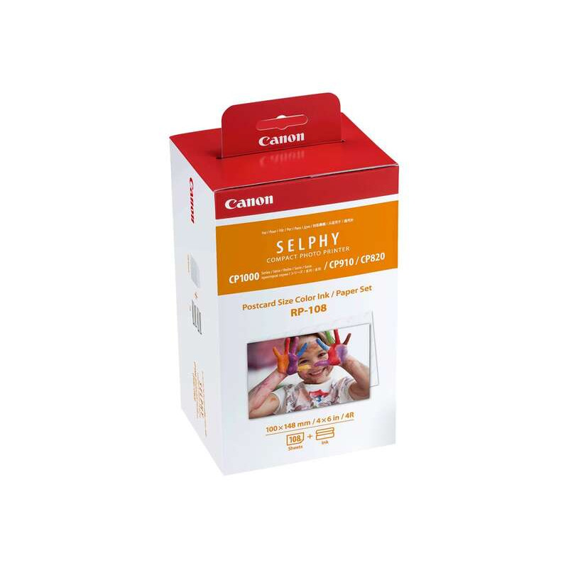 RP-108 Value Pack CANON Original - 2x Kits de Tinta de 54 Impresiones - 108 Hojas de Papel Foto 100x148 mm (4x6") - 8568B001
