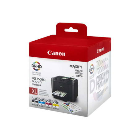 PGI2500XL Pack de 4 Cartuchos de Tinta CANON Original - 9254B004/9254B010