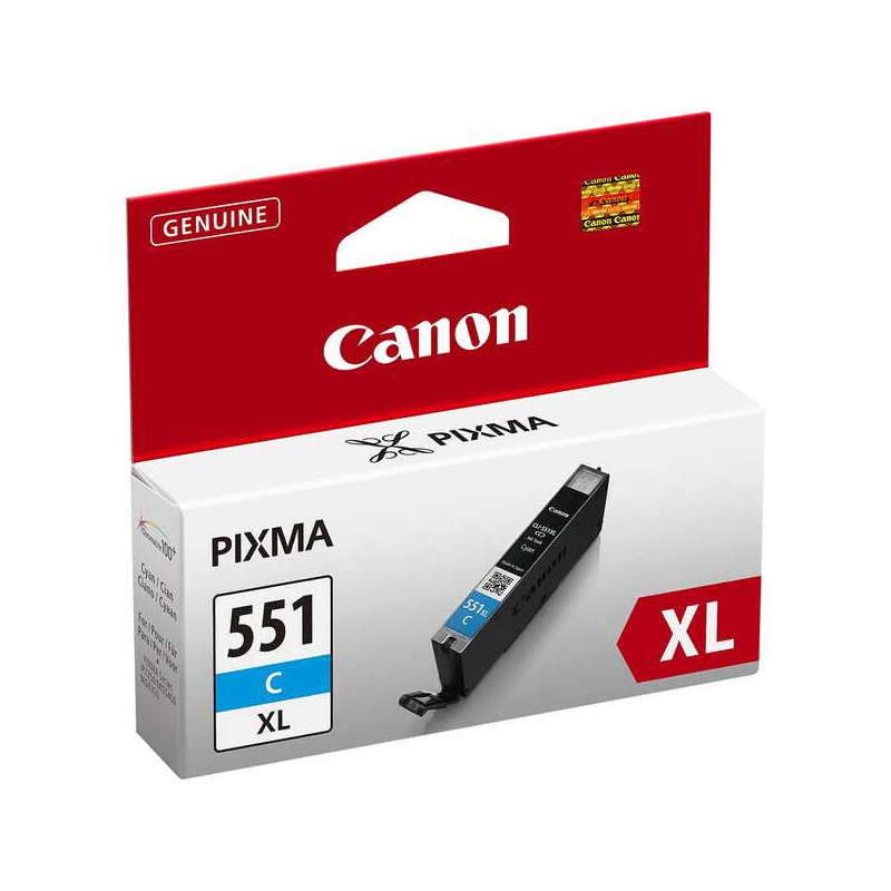 CLI551XL Cyan Cartucho de Tinta CANON Original - 6444B001