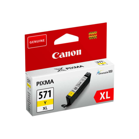 CLI571XL Amarillo Cartucho de Tinta CANON Original - 0334C001