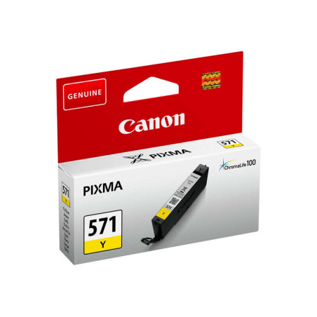 CLI571 Amarillo Cartucho de Tinta CANON Original - 0388C001