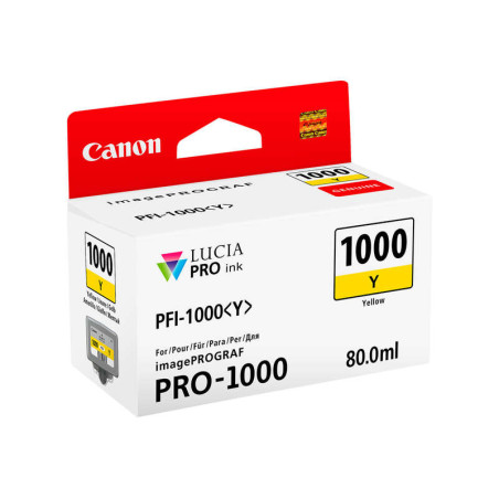 PFI1000 Amarillo Cartucho de Tinta CANON Original - 0549C001/PFI-1000Y