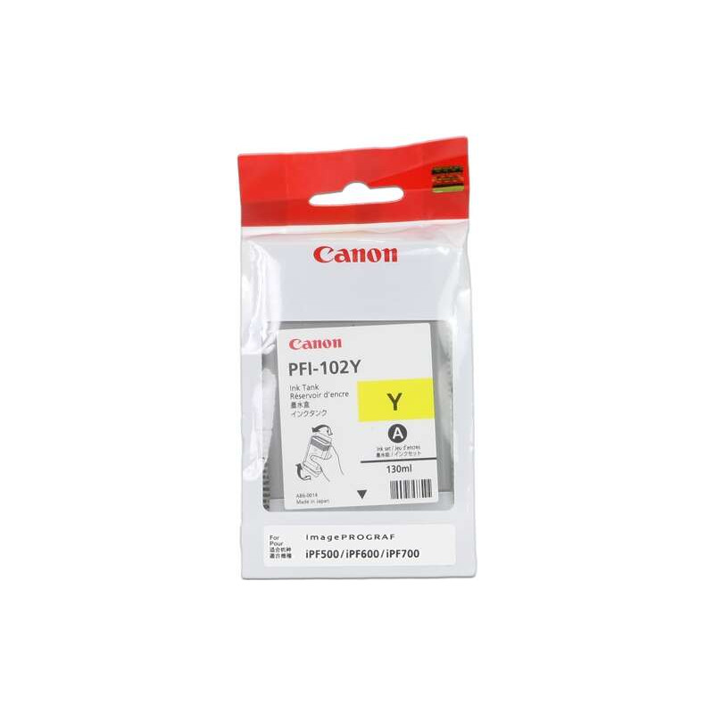 PFI102 Amarillo Cartucho de Tinta CANON Original - 0898B001/PFI-102Y