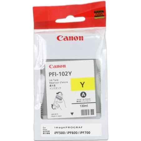 PFI102 Amarillo Cartucho de Tinta CANON Original - 0898B001/PFI-102Y