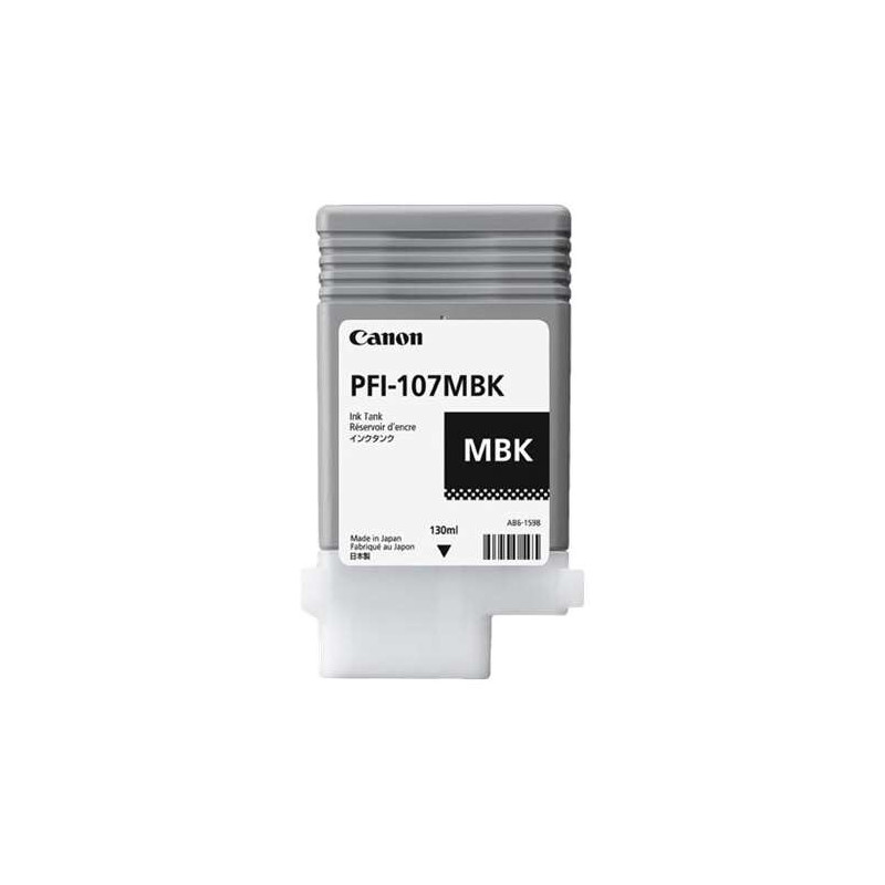 PFI107 Negro Mate Cartucho de Tinta CANON Original - 6704B001/PFI-107MBK