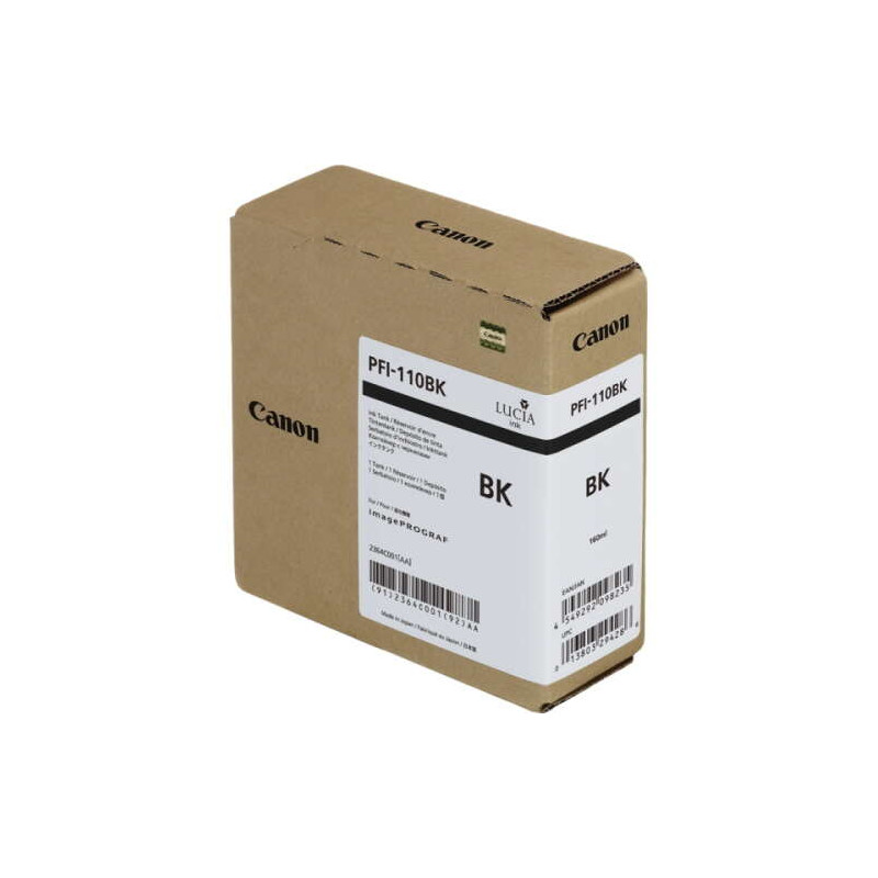PFI110 Negro Cartucho de Tinta CANON Original - 2364C001/PFI-110BK