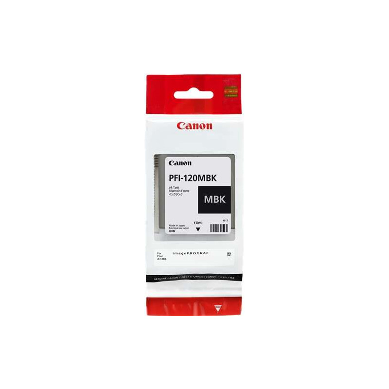 PFI120 Negro Mate Cartucho de Tinta CANON Original - 2884C001/PFI-120MBK