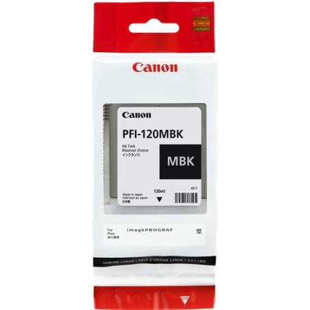 PFI120 Negro Mate Cartucho de Tinta CANON Original - 2884C001/PFI-120MBK