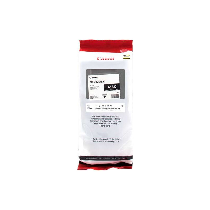 PFI207 Negro Mate Cartucho de Tinta CANON Original - 8788B001/PFI-207MBK