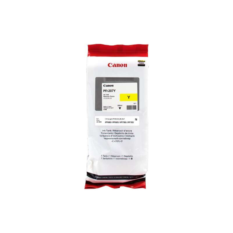 PFI207 Amarillo Cartucho de Tinta CANON Original - 8792B001/PFI-207Y